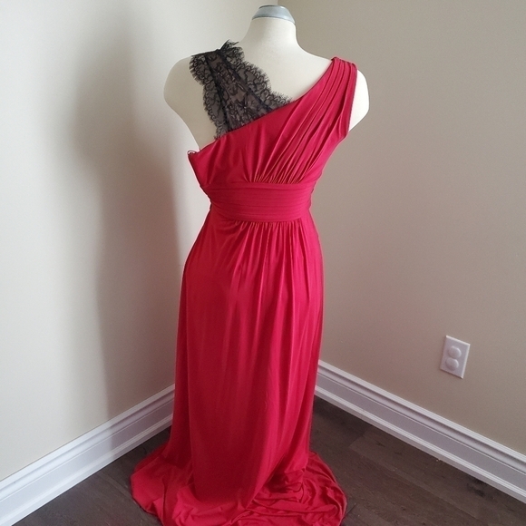 Bcbgmaxazria Red & Black Quenby Cocktail Dress Size XS - Picture 10 of 12